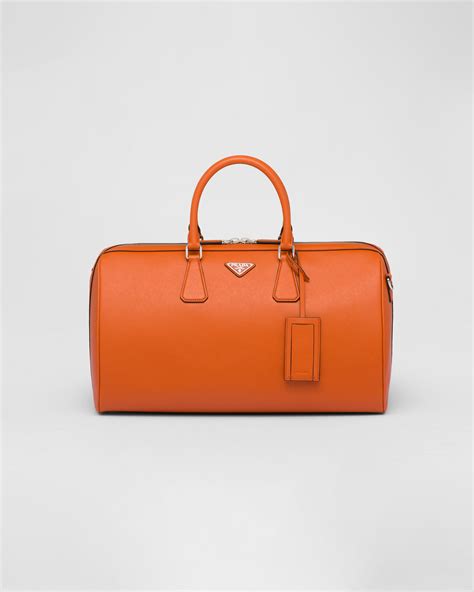 prada saffiano travel case|Papaya Saffiano Leather Travel Bag .